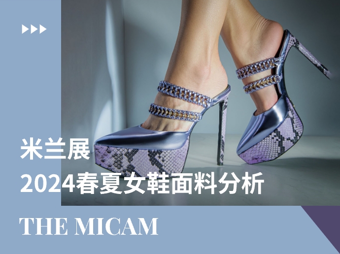 the MICAM米兰展 | 2024春夏女鞋面料分析